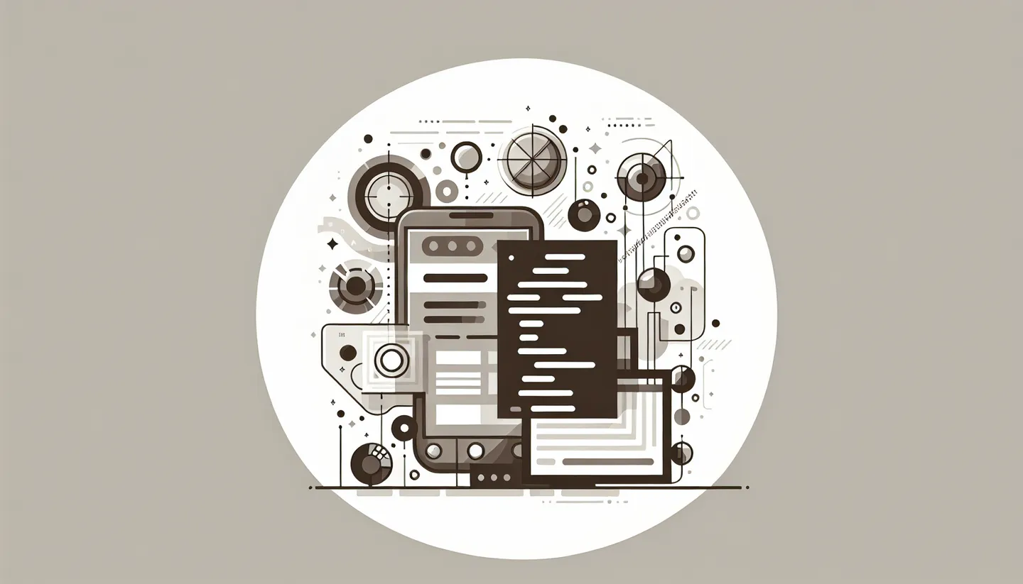 Illustration d’interfaces web et mobiles.