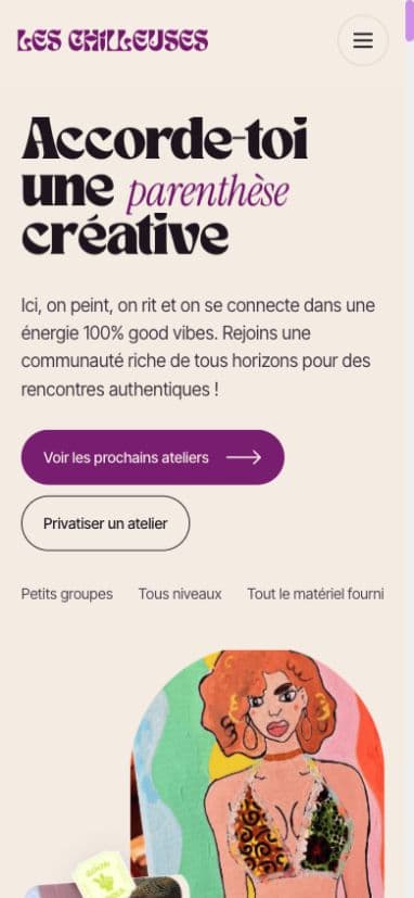 Les Chilleuses vue mobile